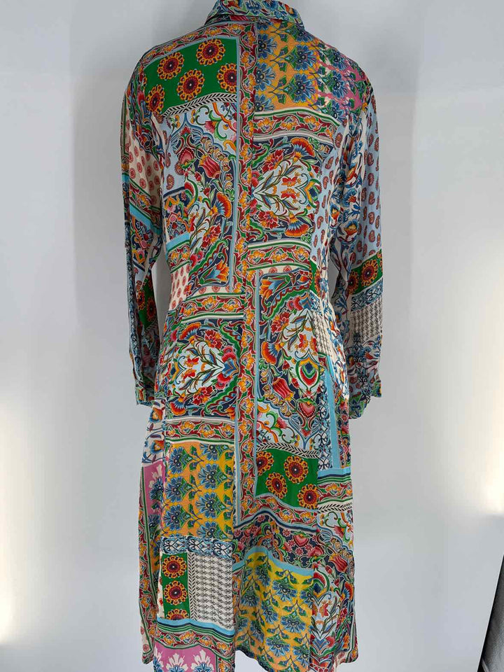 Size S Johnny Was Multi-Color Silk Dress