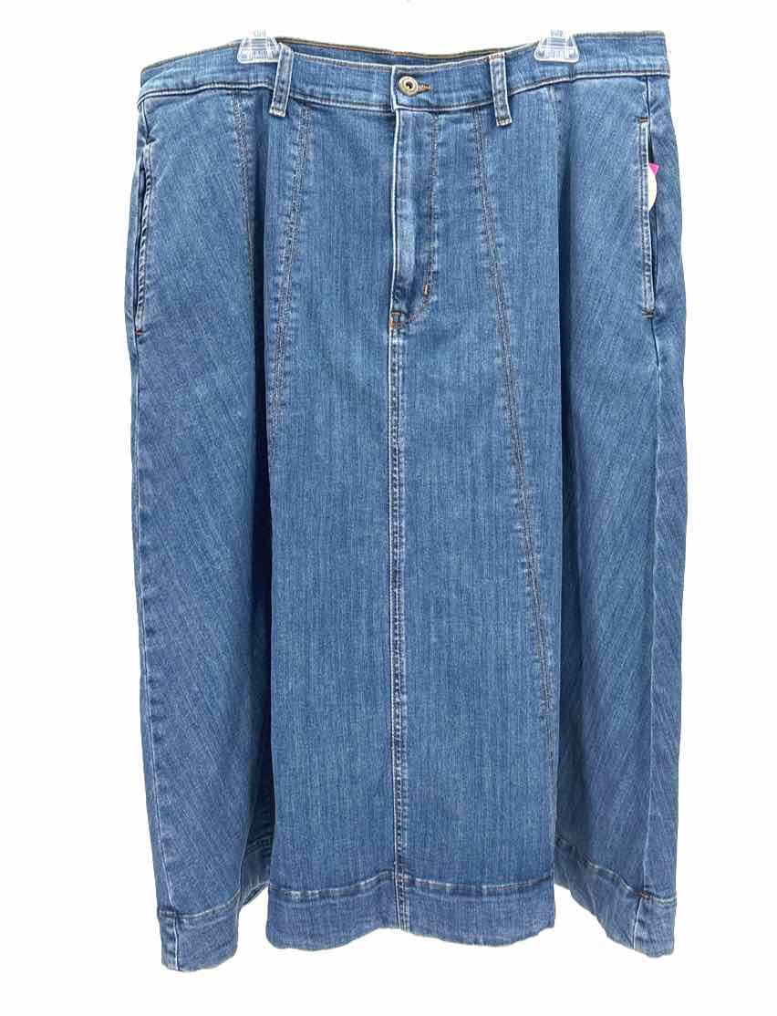 Size 18 ST JOHNS BAY Blue Denim Skirt