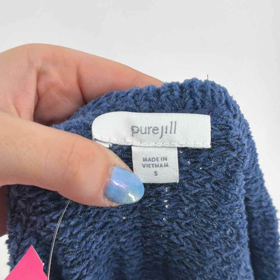 Size S J JILL Blue Knit Sweater