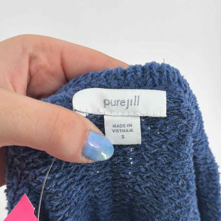 Size S J JILL Blue Knit Sweater