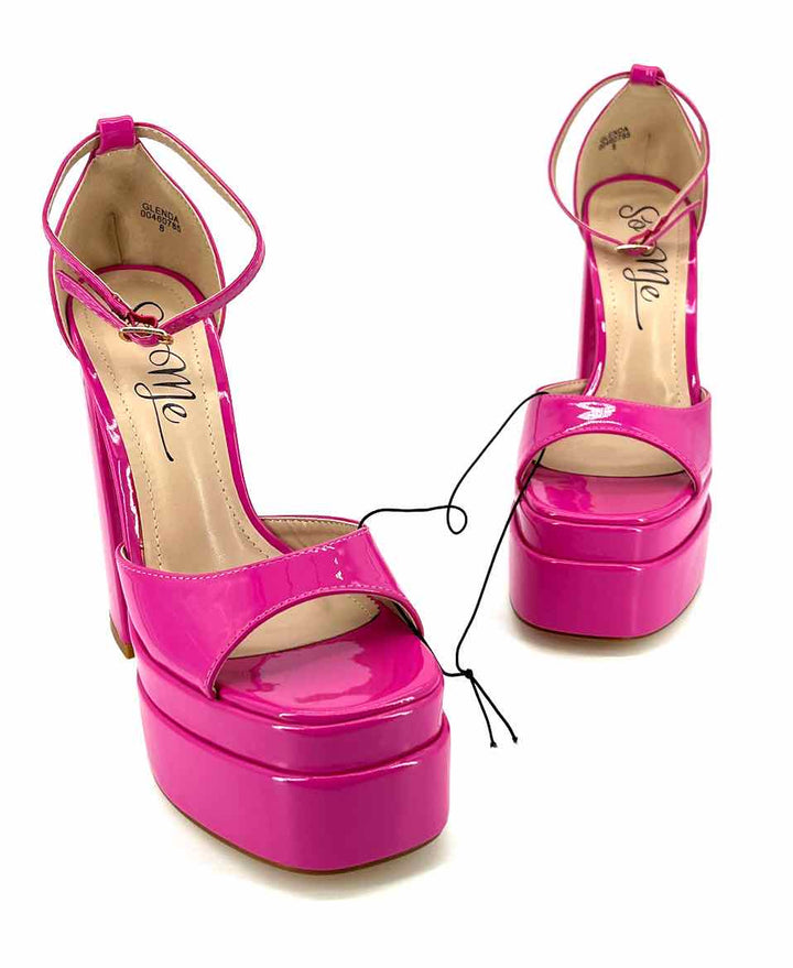 Shoe Size 8 Pink PATENT Heels
