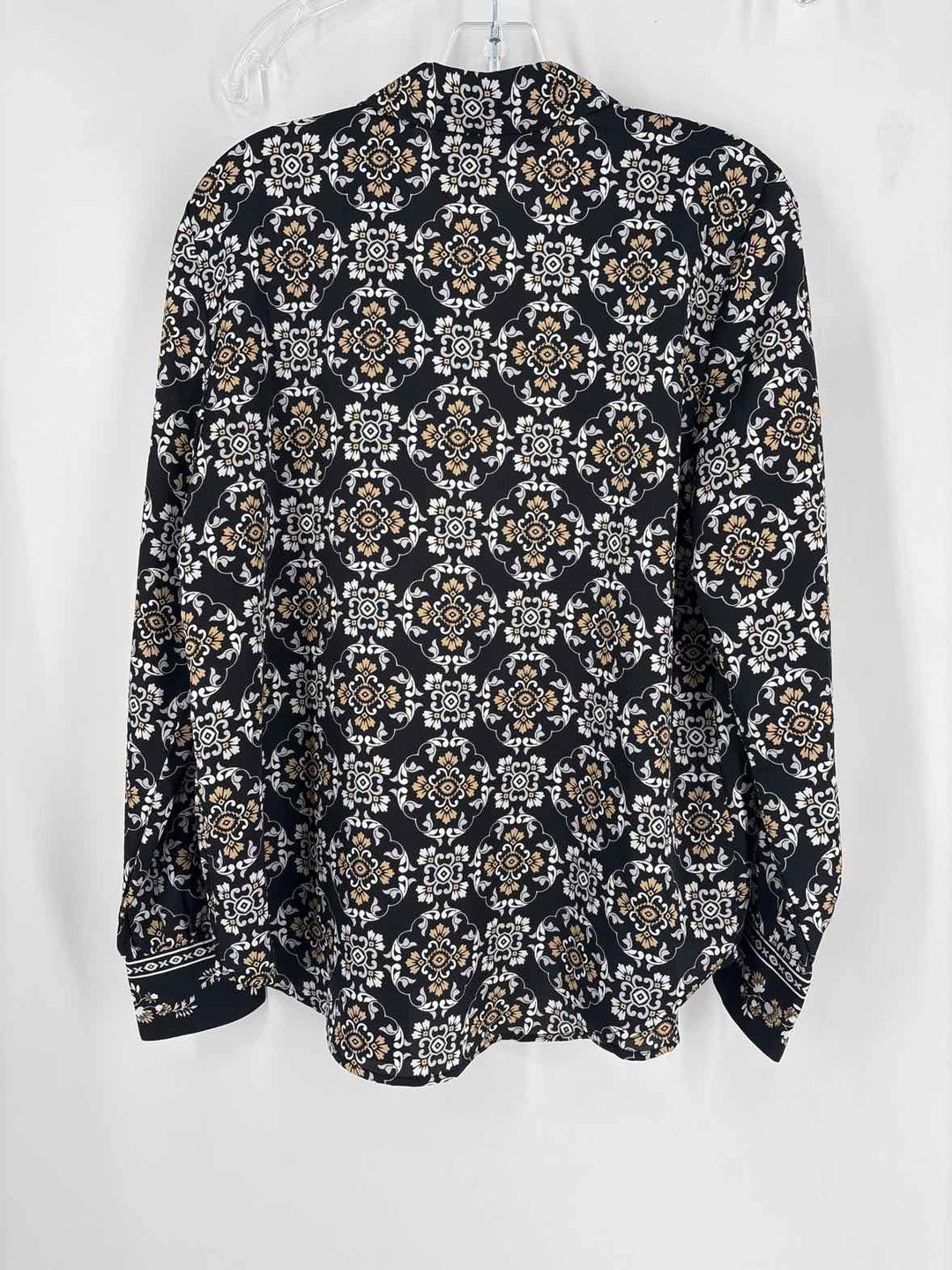 Size M Ann Taylor Black Print Shirt