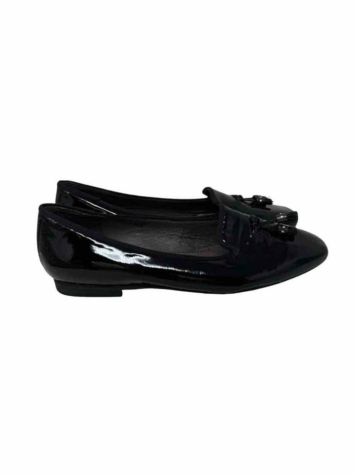 Shoe Size 8.5 NICOLE Black PATENT Flats