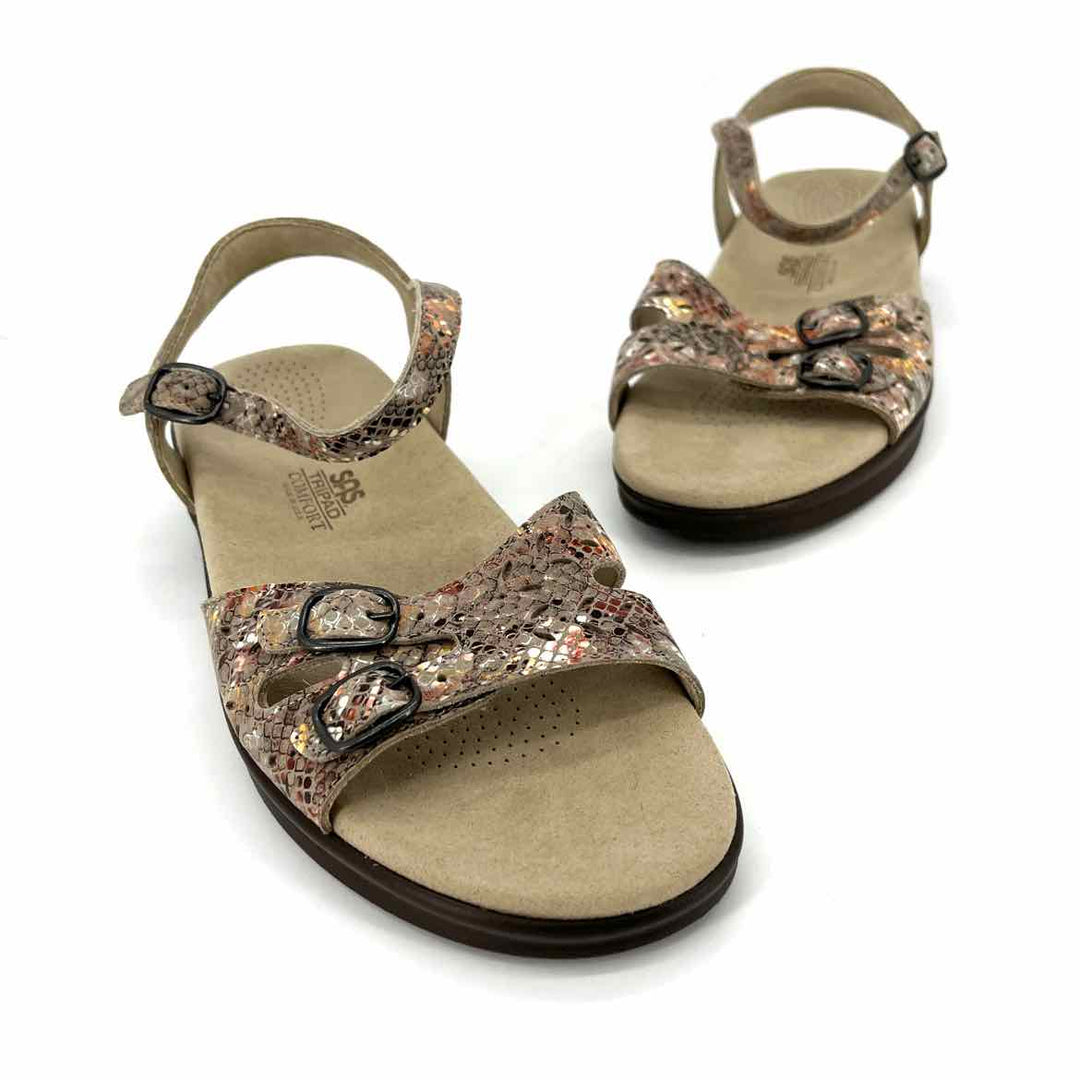 Shoe Size 9 SAS Multi-Color Leather Sandals