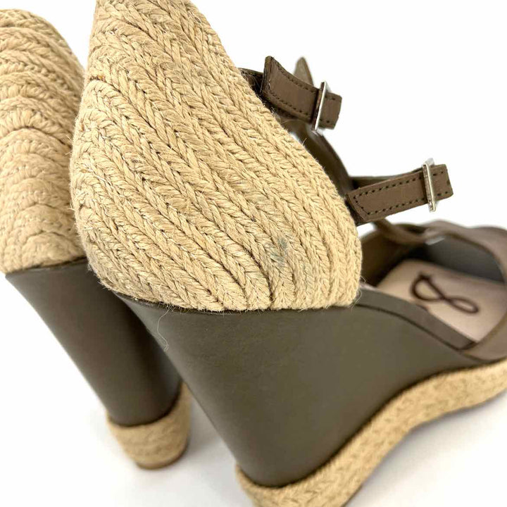 Shoe Size 9 Sam Edeleman Olive Leather Sandals