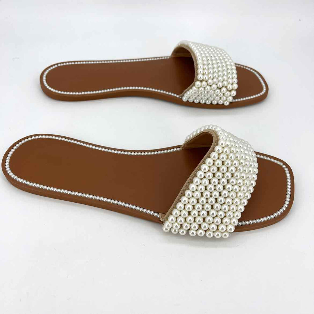 Shoe Size 12 INC Ivory Sandals