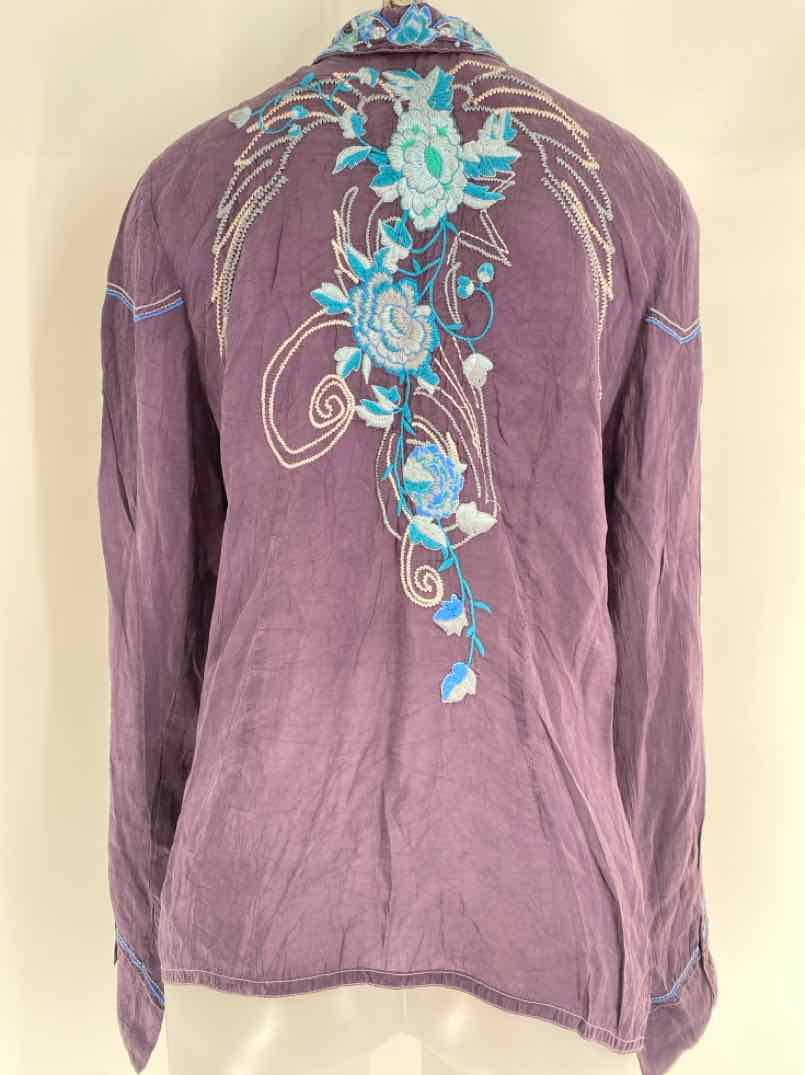 Size XL Johnny Was Purple Shirt