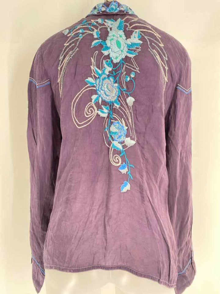 Size XL Johnny Was Purple Shirt