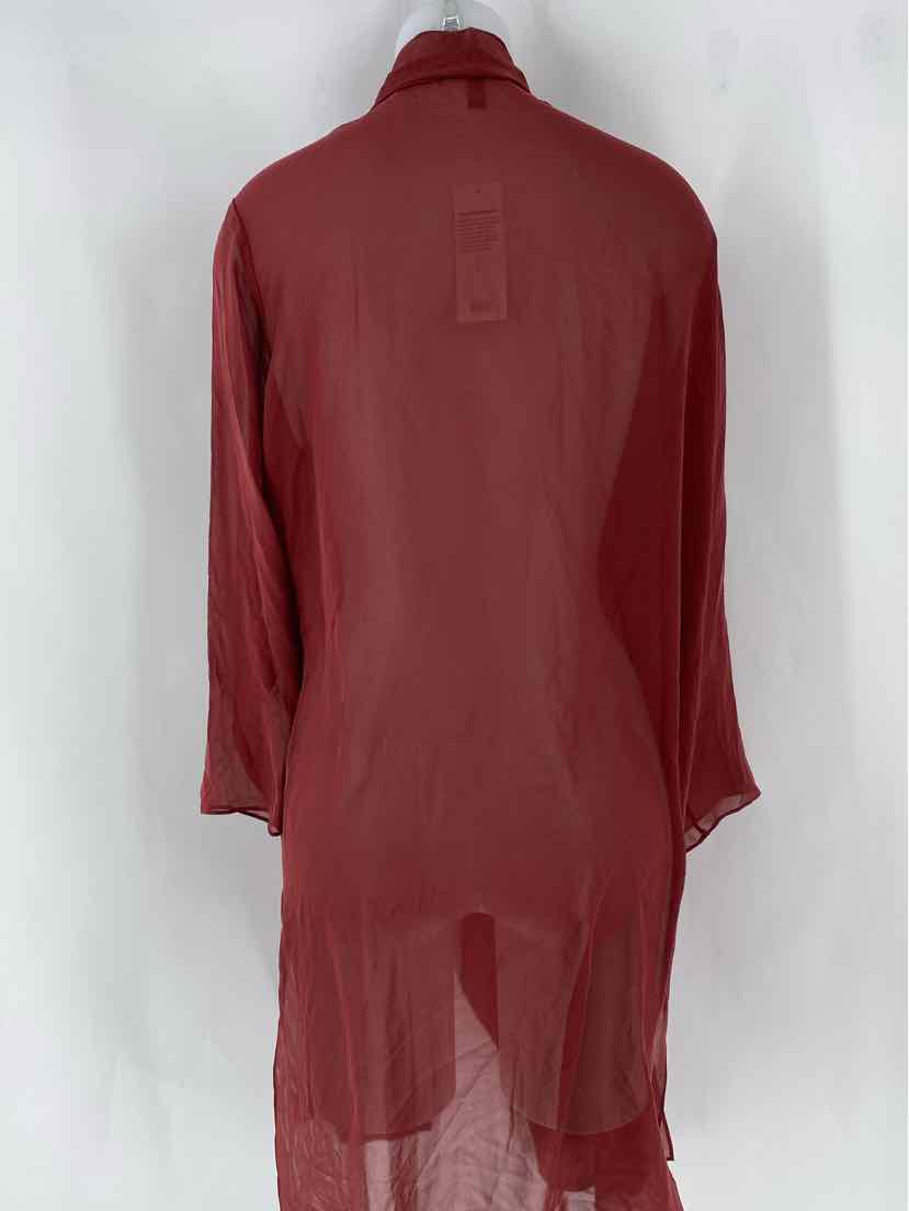 Size XL Eileen Fisher Burgundy Cardigan