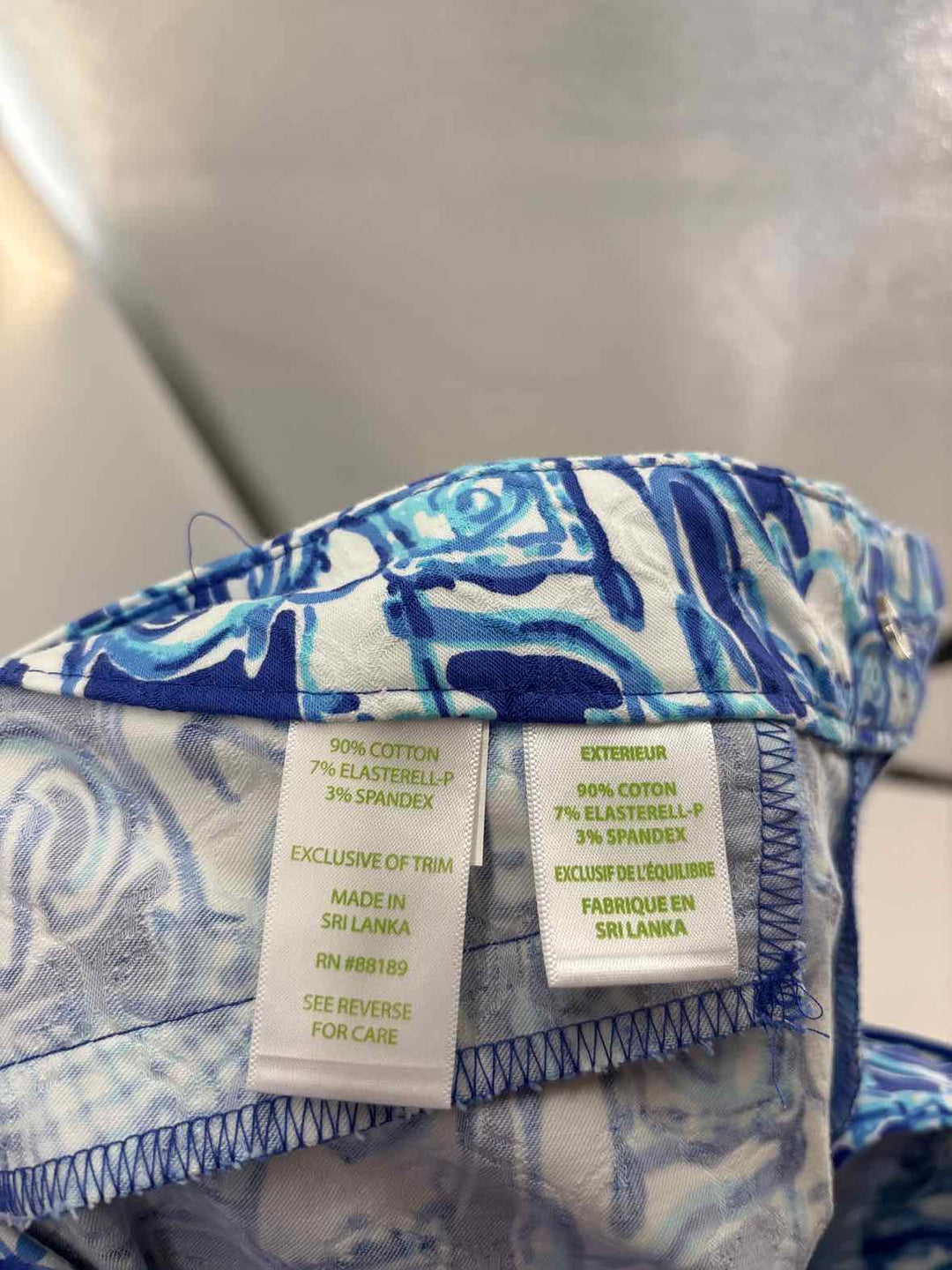 Size 4 Lilly Pulitzer Blue Print Pants