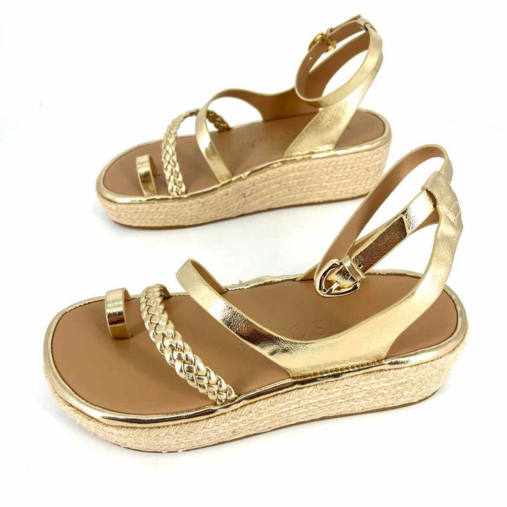 Shoe Size 7 AEROSOLES Gold Sandals
