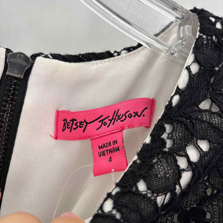 Size 4 Betsy Johnson Black Dress