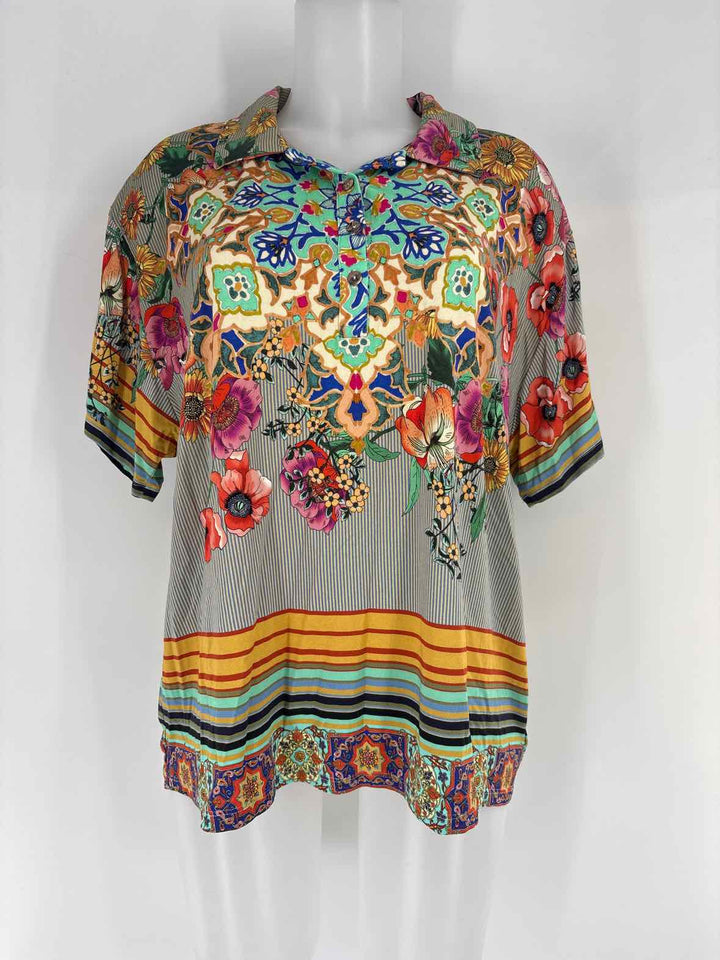 Size L Johnny Was Multi-Color Shirt