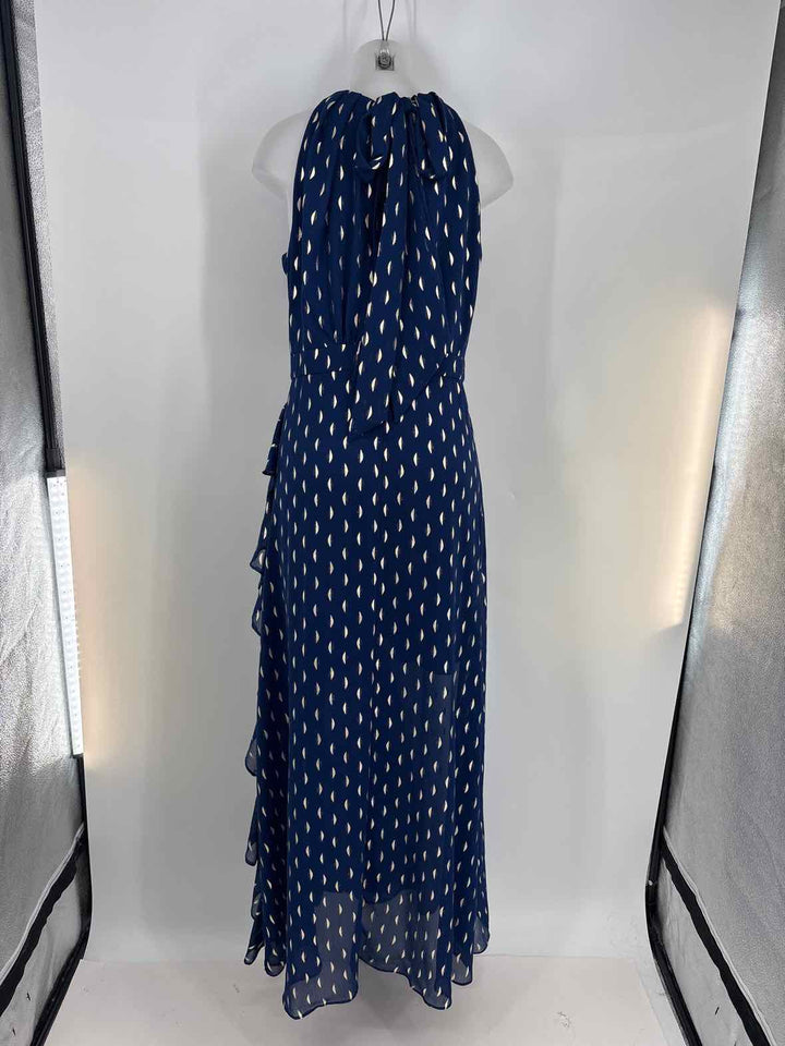 Size 14 BETSY ADAMS Navy Print Dress