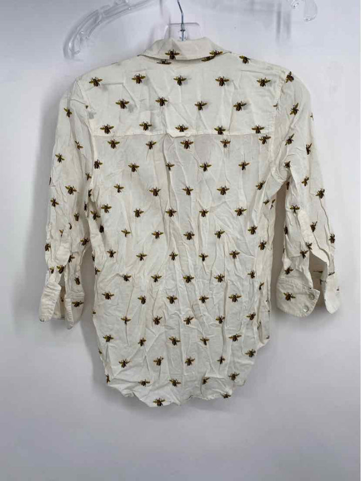 Size XS L'AGENCE Cream Shirt