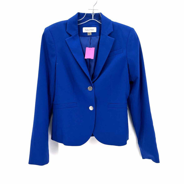 Size 4 Calvin Klein Royal Blue Jacket