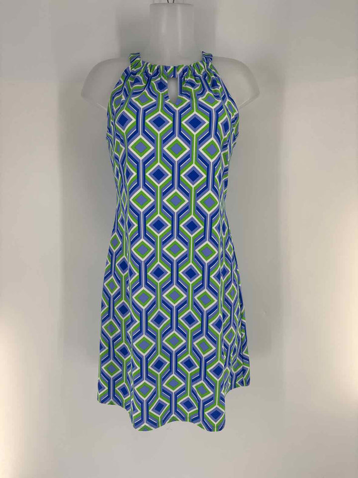 Size S Blue Print Dress