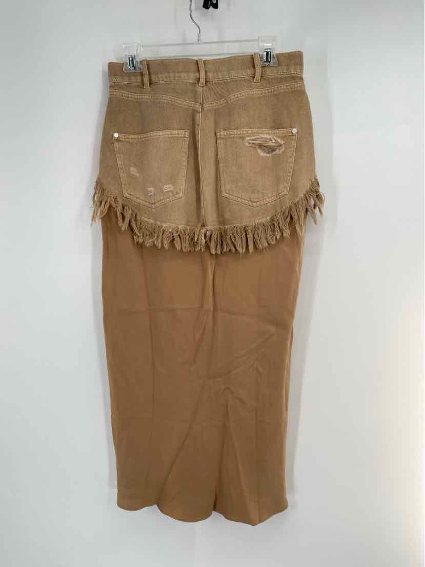 Size 6 Pilcro &amp; the Letterpress Tan Skirt