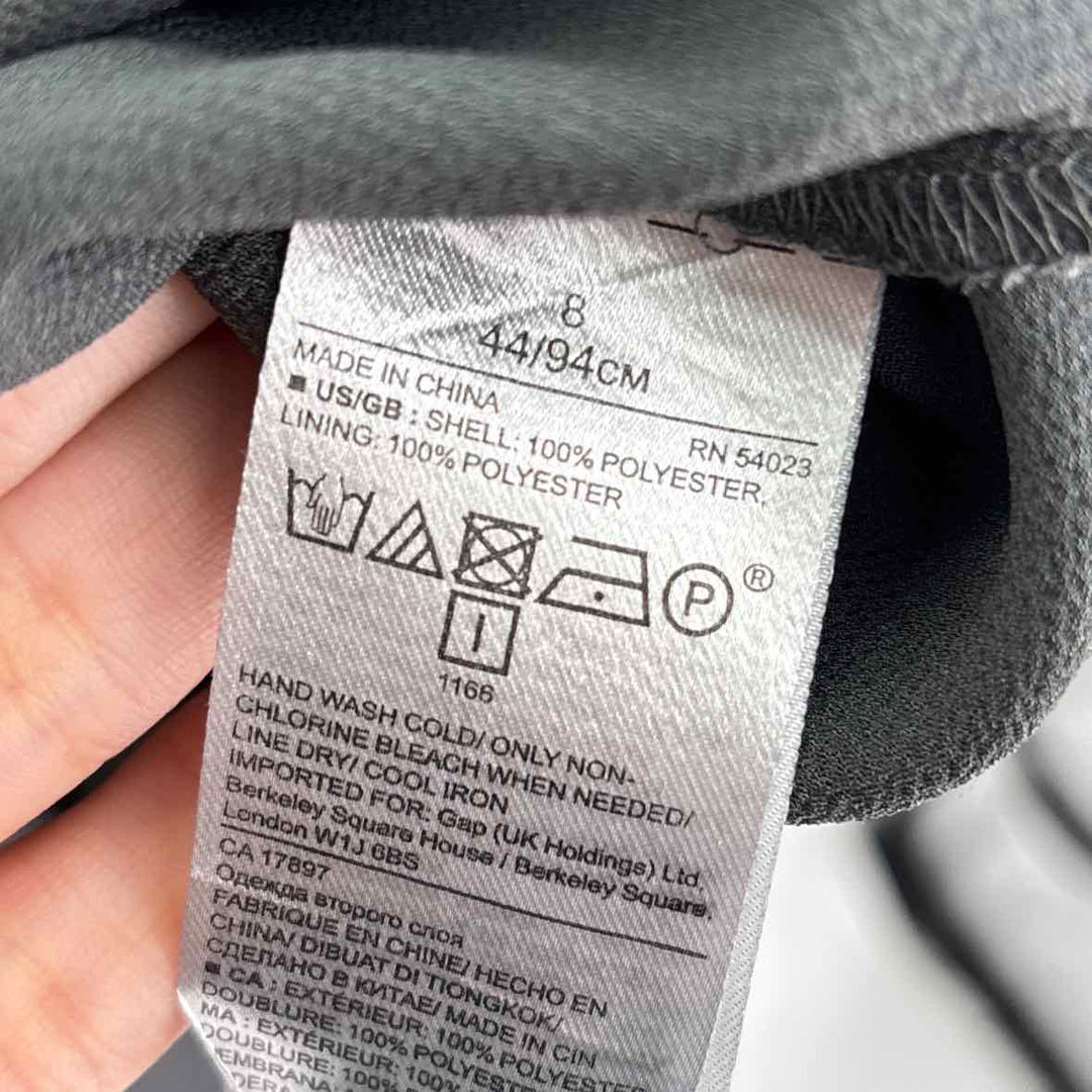 Size 8 Banana Republic Charcoal Dress