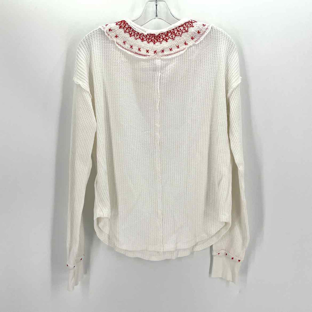 Size S WE THE FREE White Thermal Shirt