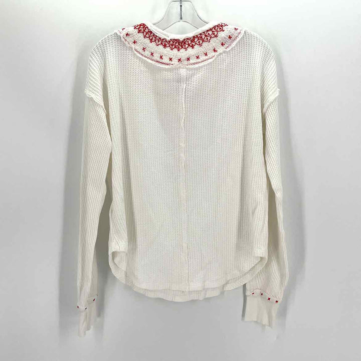 Size S WE THE FREE White Thermal Shirt
