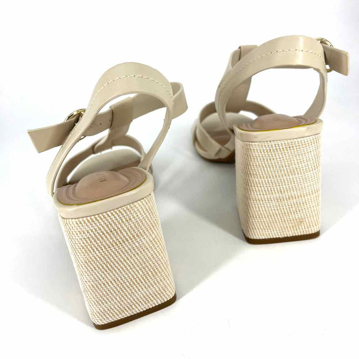Shoe Size 7 KELLY & KATIE Beige Faux Leather Wedge