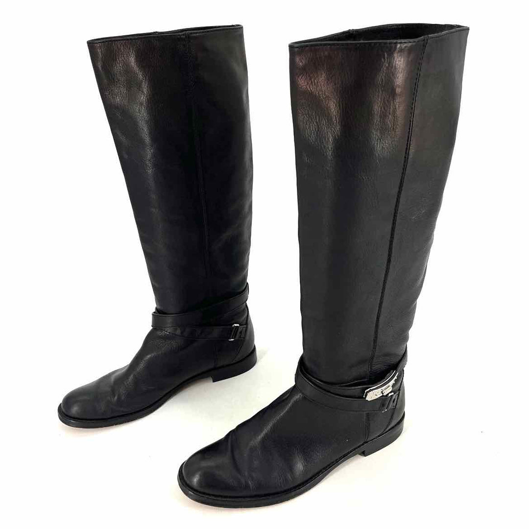 Shoe Size 7.5 Coach Black Leather Boots