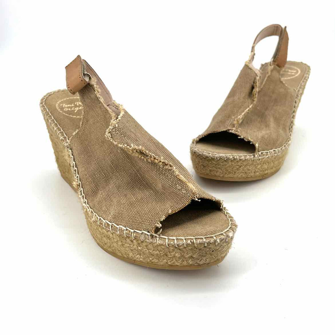 Shoe Size 38 Tan Wedge