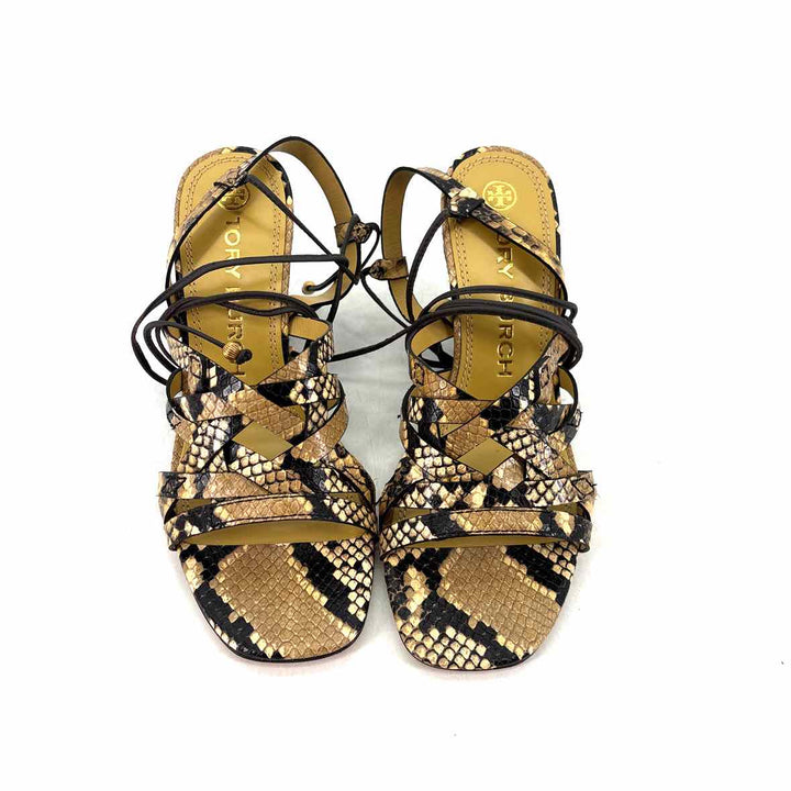 Shoe Size 8 Tory Burch Multi-Color Leather Wedge