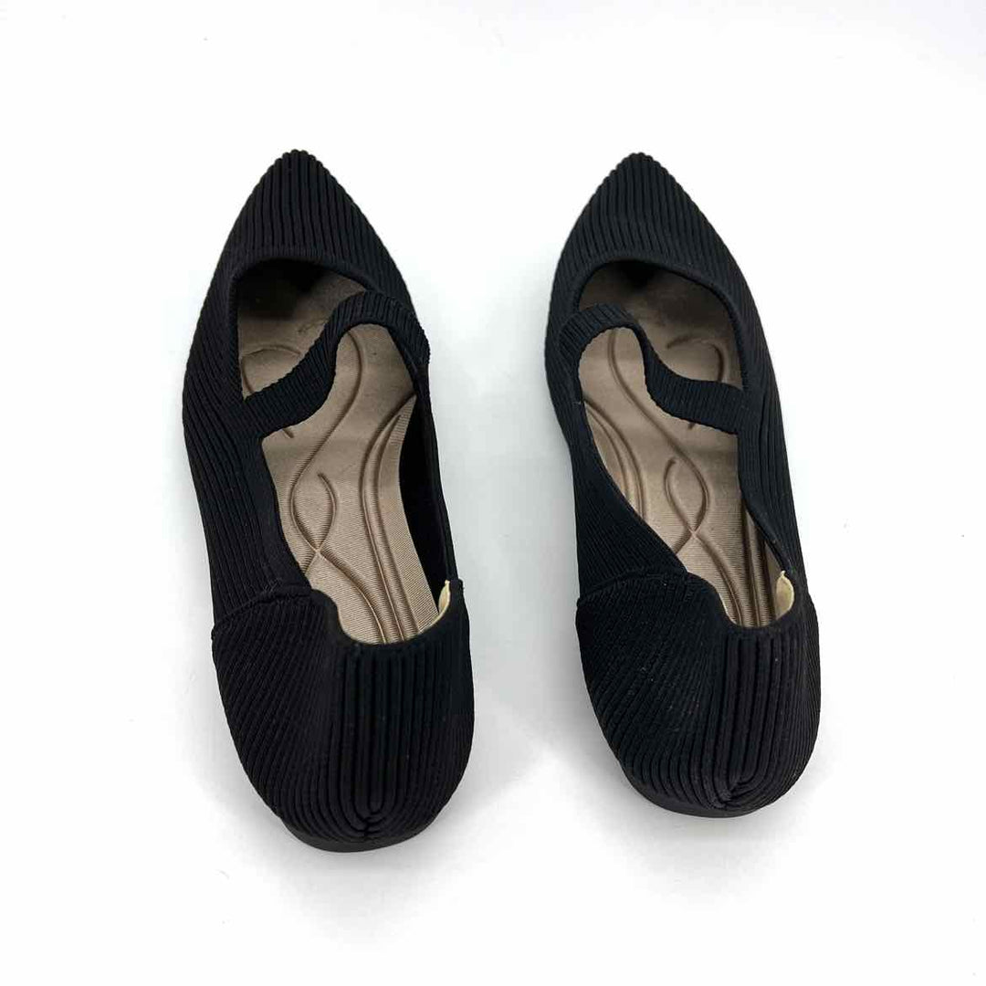 Shoe Size 12 Black Knit Flats