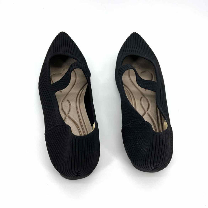 Shoe Size 12 Black Knit Flats