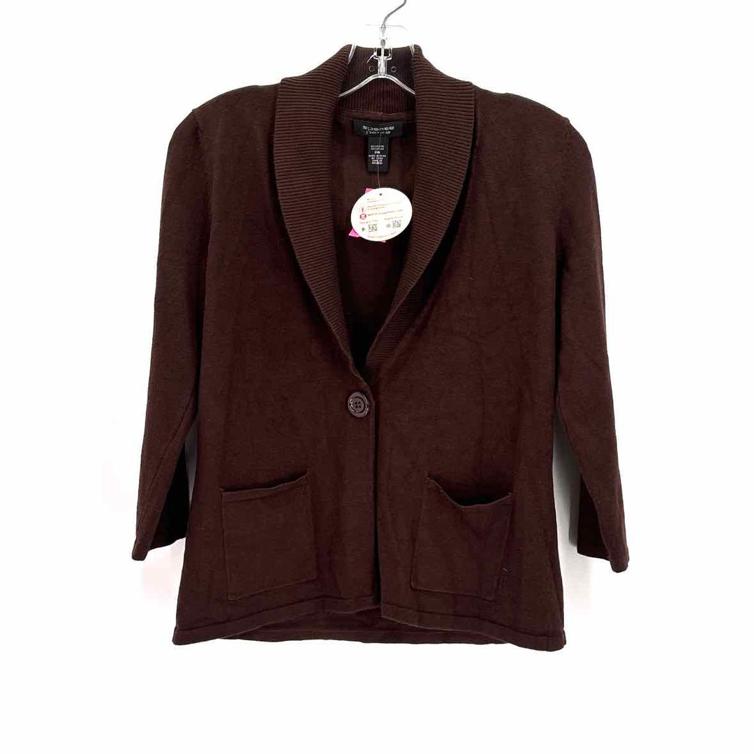 Size M SPENSE Brown Knit Cardigan