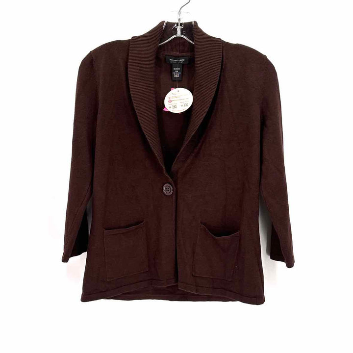 Size M SPENSE Brown Knit Cardigan