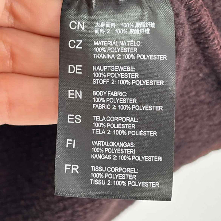 Size L Burgundy Knit Jacket