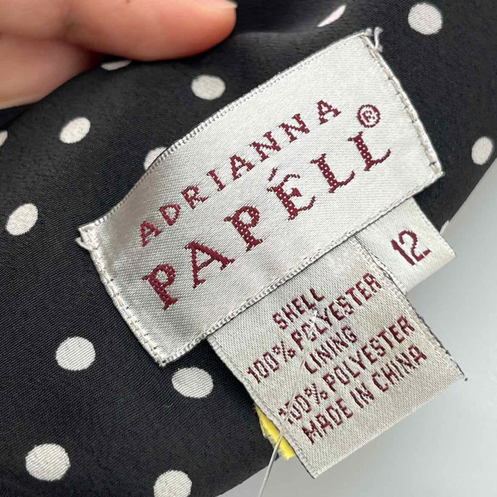 Size 12 Adrianna Papell Black Dress