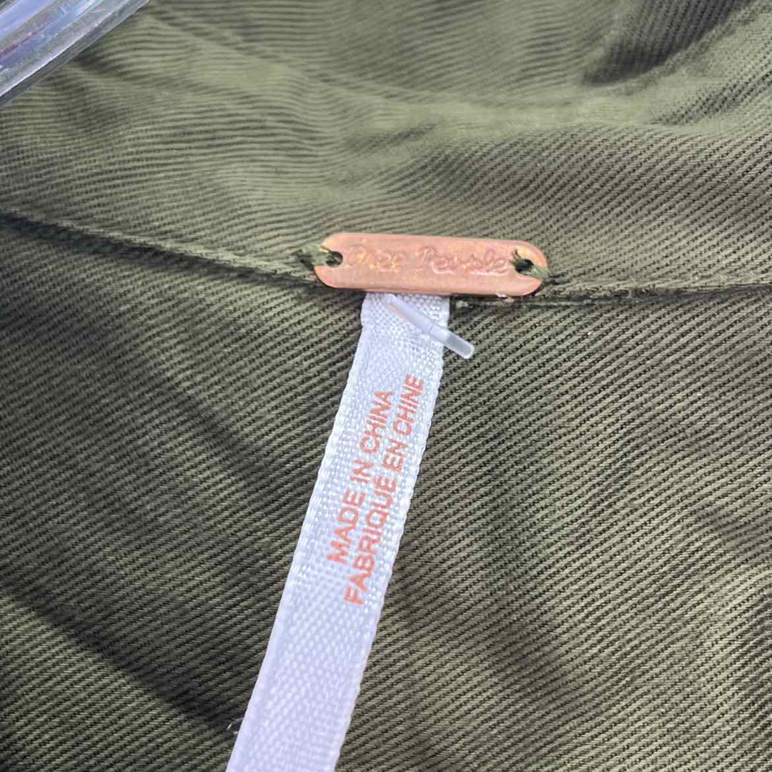 Size S FREE PEOPLE Green Shirt