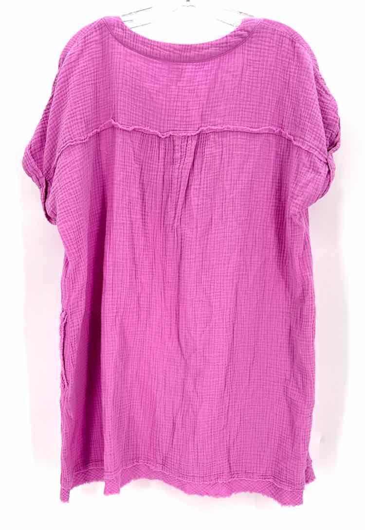 Size L ZENANA Purple Cotton Dress