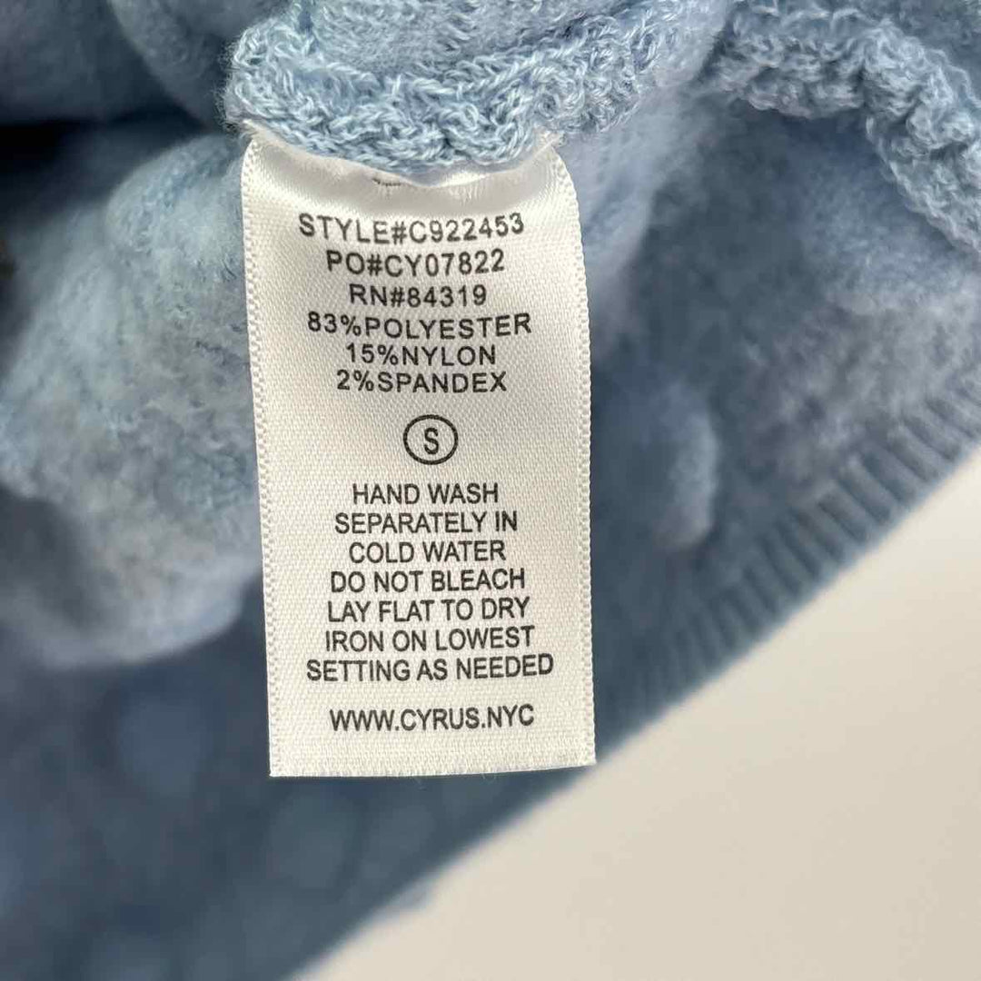 Size S CYRUS Light Blue Knit Sweater