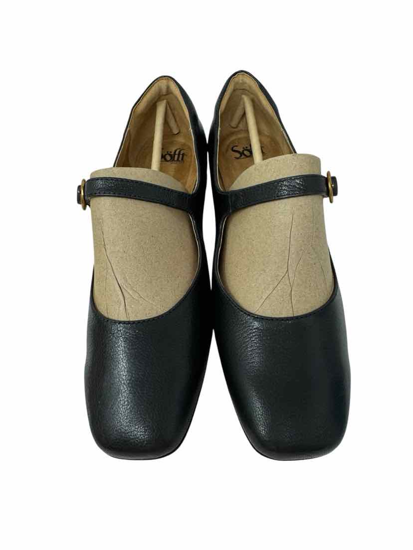 Shoe Size 9.5 SOFFT Black Leather Flats