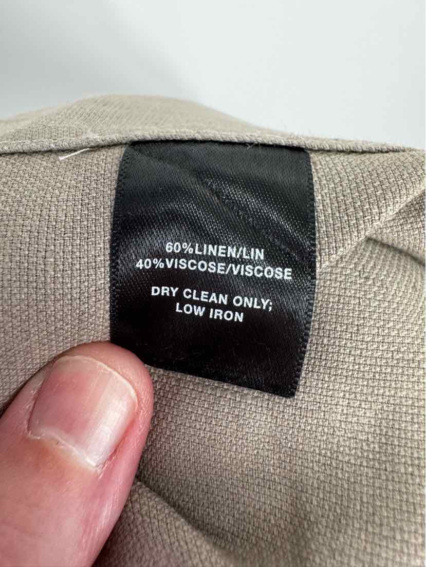Size X LAFAYETTE Tan Linen Blazer