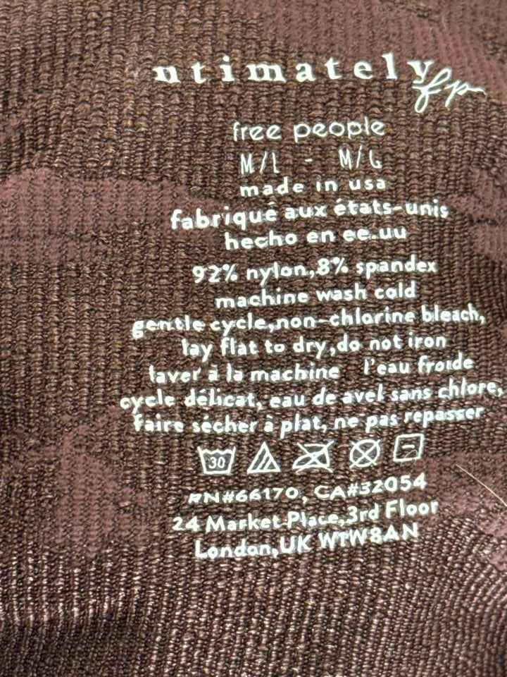 Size M/L FREE PEOPLE Brown Shirt