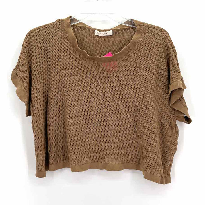 Size S MUSTARD SEED Brown Sweater