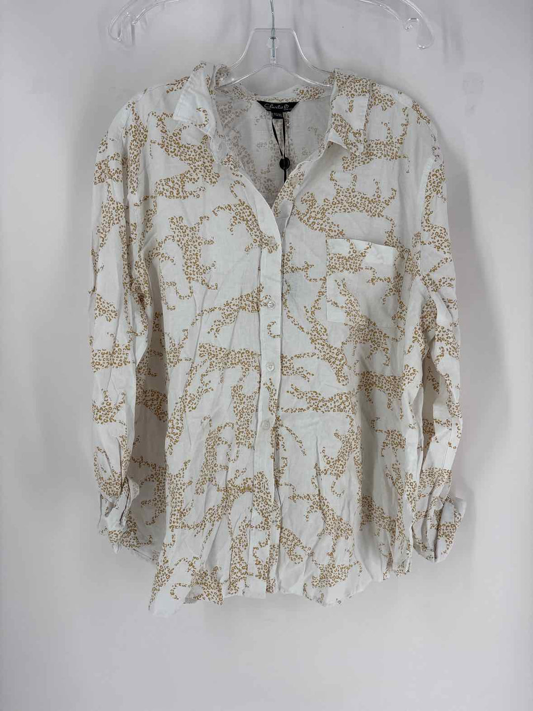 Size XL White Print Shirt