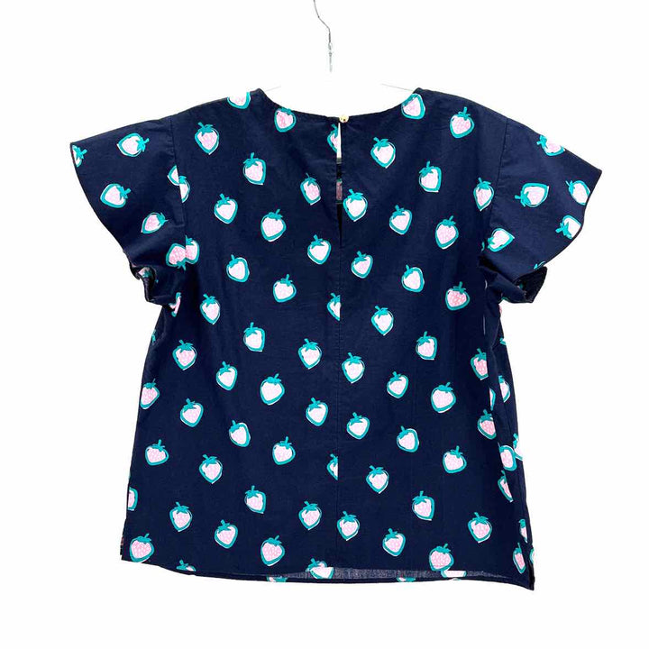 Size 12 DRAPER JAMES Navy Print Shirt