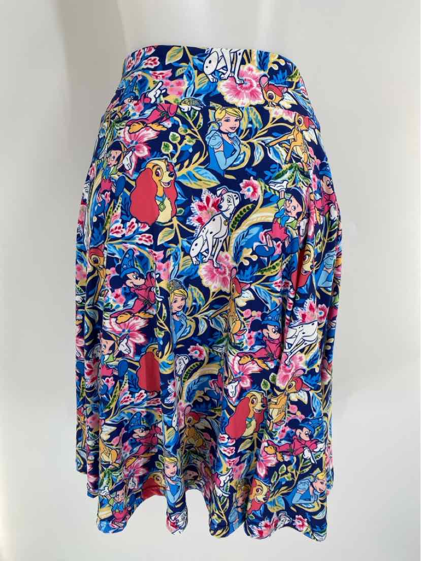 Size XL Blue Print Skirt
