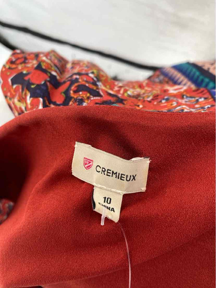 Size 10 CREMIEUX Multi-Color Dress