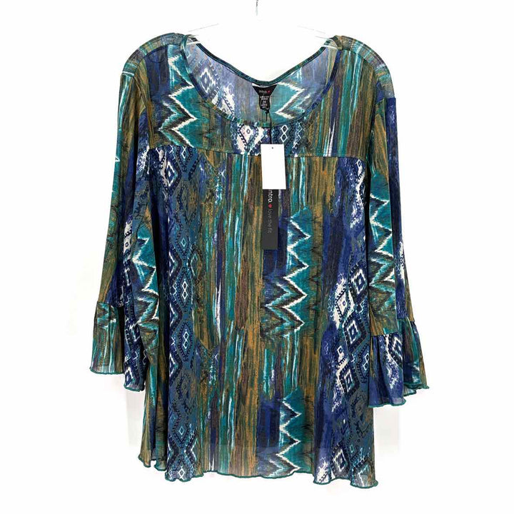 Size 3X Blue Mesh Shirt