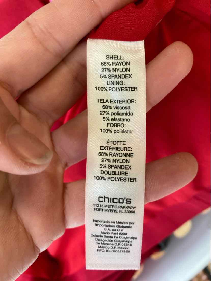 Size XL Chico's Red Jacket