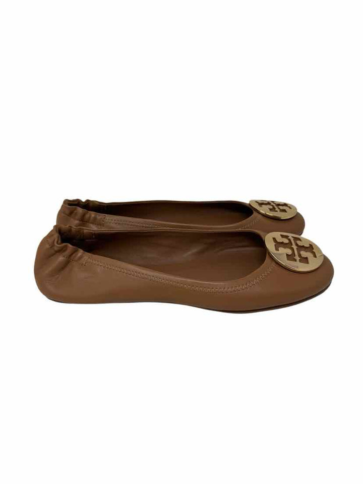 Shoe Size 10 Tory Burch Tan Leather Flats