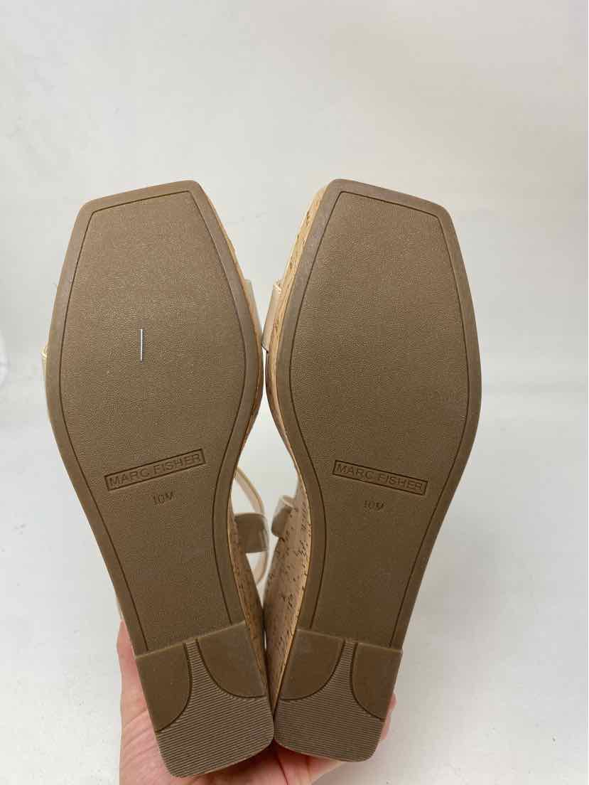 Shoe Size 10 MARC FISHER Tan PATENT Pumps